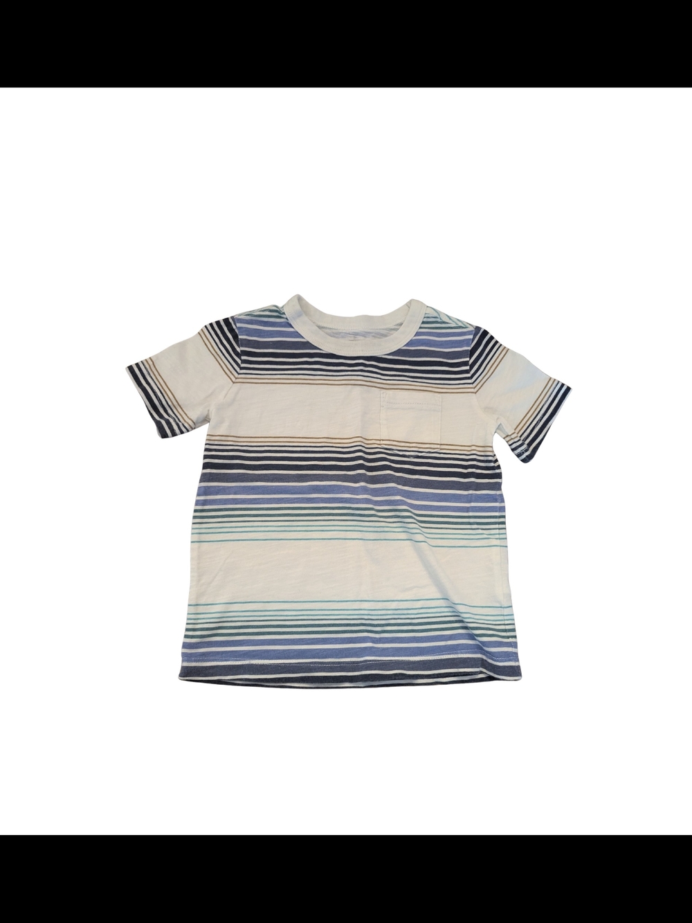 EUC Oshkosh Baby Boy 18 month striped short sleeve shirt 100% cotton